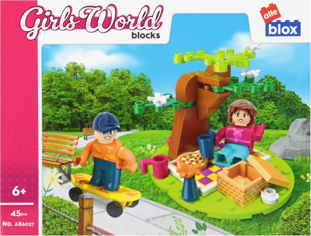 Klocki konstrukcyjne Alle blox Girl Piknik - tantis.pl