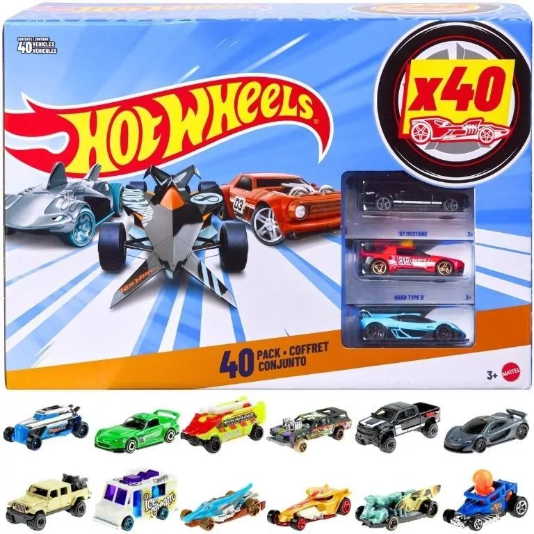Hot Wheels Samochodziki 40-pak - tantis.pl