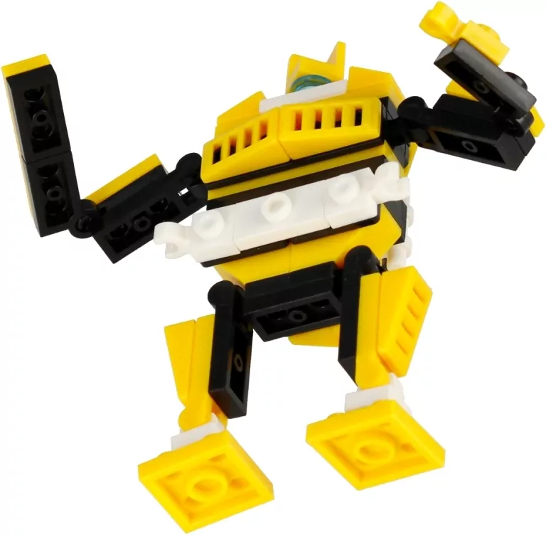 Klocki konstrukcyjne Alleblox RobotUnion 62el żółty - tantis.pl