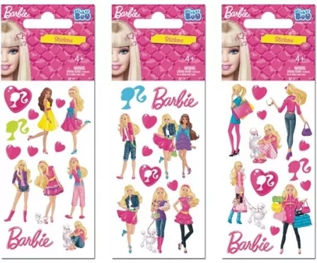 Barbie mix. Naklejki Sticker Boo - tantis.pl