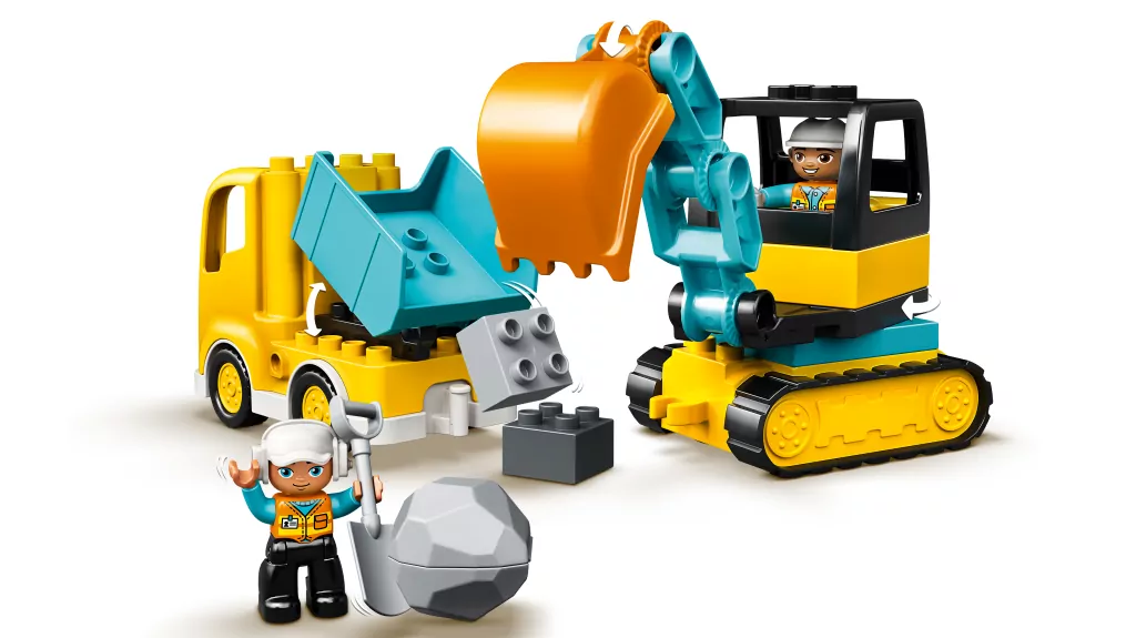 LEGO DUPLO Town. Ciężarówka i koparka gąsienicowa. 10931 - tantis.pl