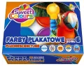 Farby plakatowe fluorescencyjne 6 kolorów 20ml - tantis.pl