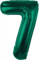 Balon foliowy. Cyfra 7. Zieleń butelkowa 85cm - tantis.pl