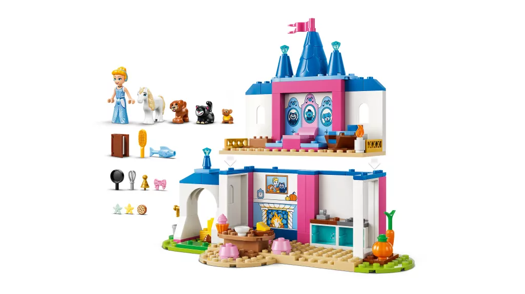 LEGO® Zamek Kopciuszka i jej zwierzęcych przyjaciół 43283 - tantis.pl