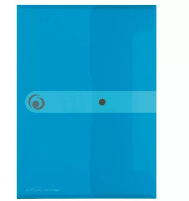 Teczka A5 PP na dokumenty Easy Orga Niebieska transparentna - tantis.pl