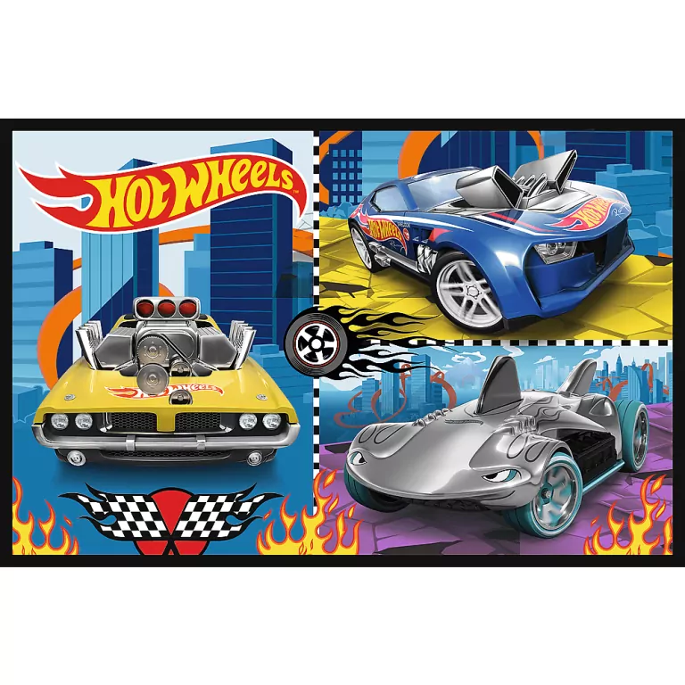 Puzzle 2x70 Samochodziki TREFL - tantis.pl