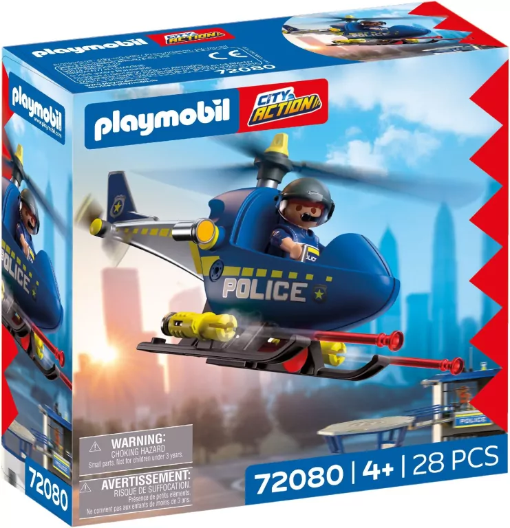 Playmobil Policyjny helikopter z radarem 72080 - tantis.pl