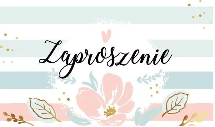 Zaproszenie Urodziny - tantis.pl