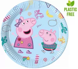 Talerzyki papierowe 23cm. Świnka Peppa