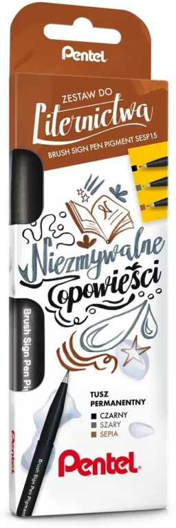 Pisaki do kaligrafii 3 sztuki - tantis.pl