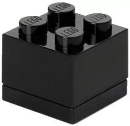 LEGO(R) pudełeczko klocek czwórka czarny - tantis.pl