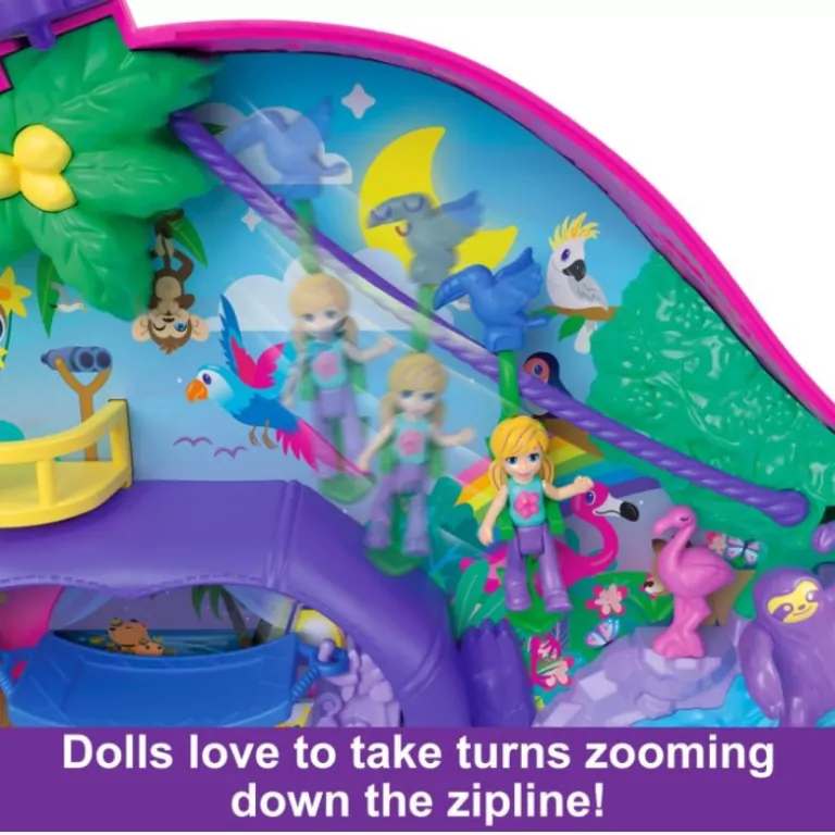 Polly Pocket. Kompaktowa torebka Rodzina leniwców - tantis.pl