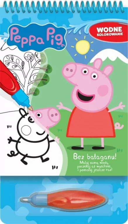 Bez bałaganu! Świnka Peppa. Wodne kolorowanie - tantis.pl
