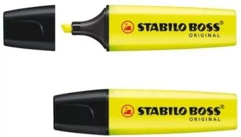 Zakreślacz STABILO BOSS żółty p10. STABILO cena za - tantis.pl