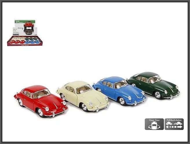 AUTO OSOB MET P/B 12CM PORSCHE CARERRA 356B MIX4 - tantis.pl