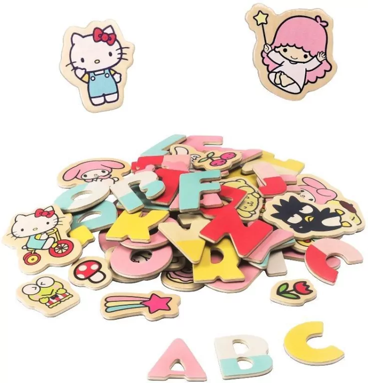 Magnetyczne literki i obrazki Hello Kitty - tantis.pl