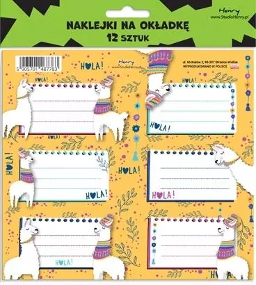 Naklejki na zeszyty - Lamy - tantis.pl