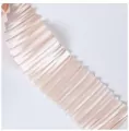 Wstążka satynowa karbowana 40mm/3m różowa - tantis.pl