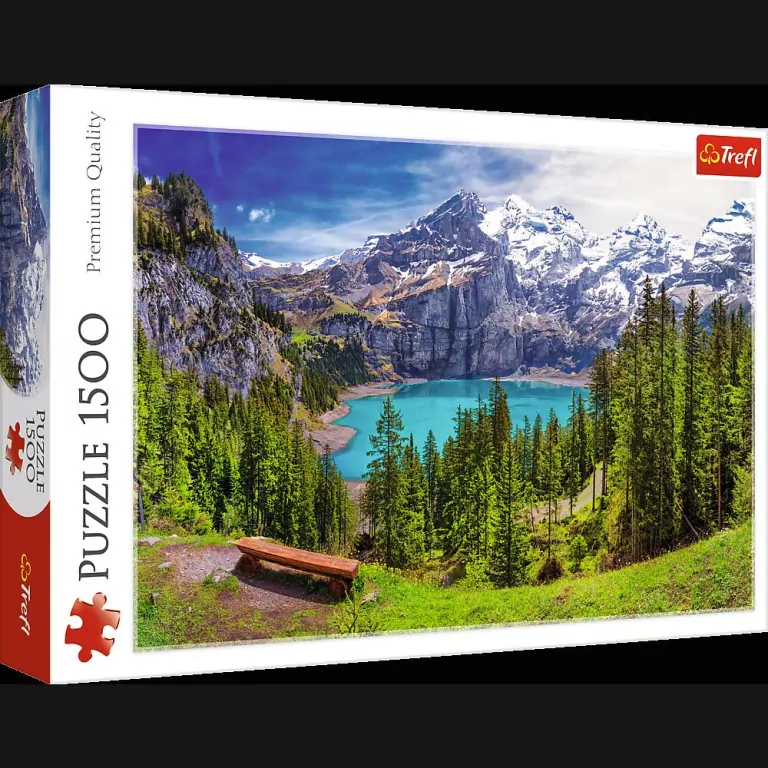 Puzzle 1500. Jezioro Oeschinen. TREFL 26166 - tantis.pl