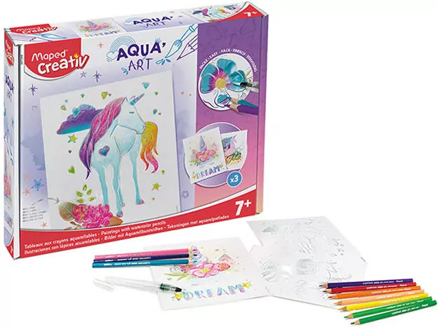 Aqua Art Obrazy akwarelowe Jednorożec - tantis.pl