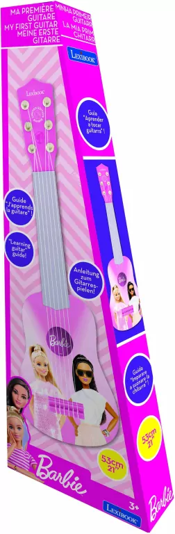 Moja pierwsza Gitara Barbie 53cm Lexibook K200BB - tantis.pl