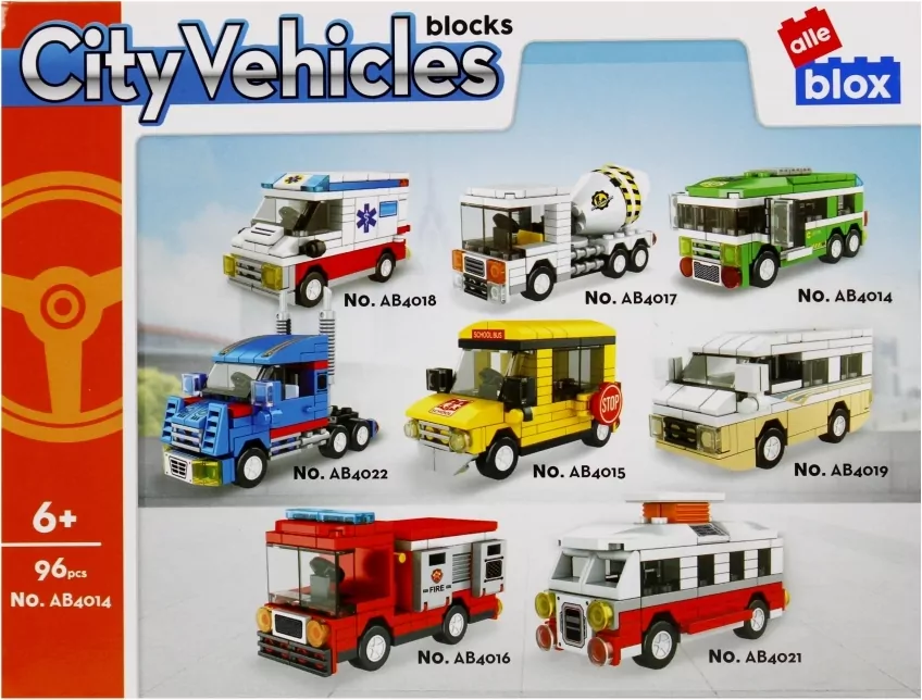 City Vehicles. Autobus. Klocki konstrukcyjne - tantis.pl