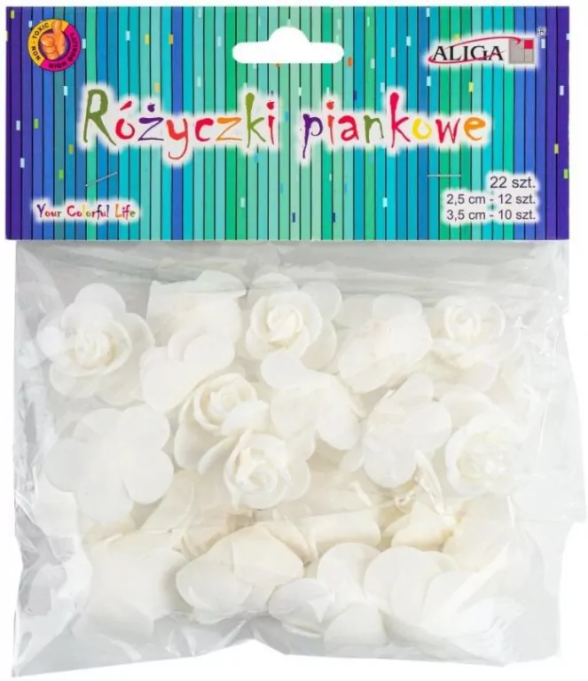 Różyczki piankowe 22szt - tantis.pl