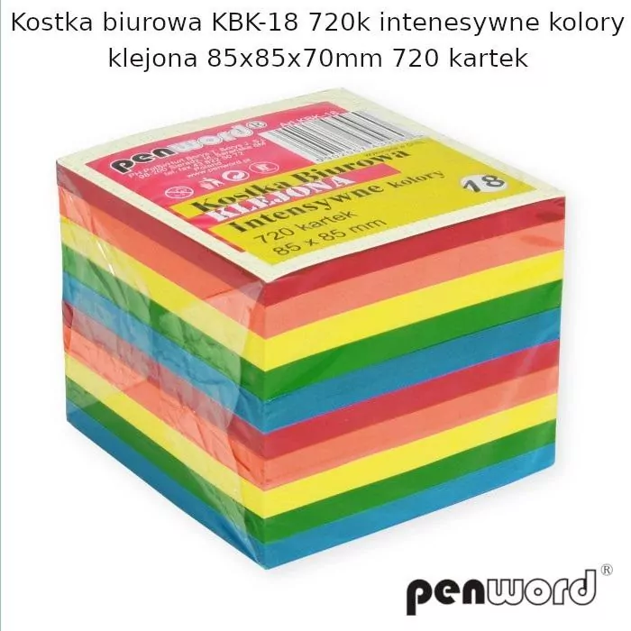 Kostka biurowa mix 85x85x70mm 720K - tantis.pl