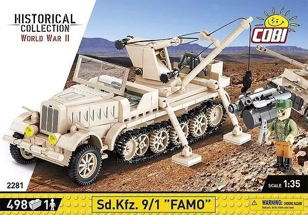 COBI. Pojazd półgąsiennicowy niemiecki HC WWII Sd.Kfz. 9/1 Famo - tantis.pl