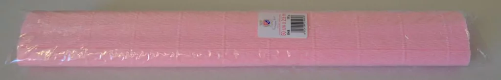 Bibuła marszczona, Krepina 50x250cm, Łosoś 180G - tantis.pl