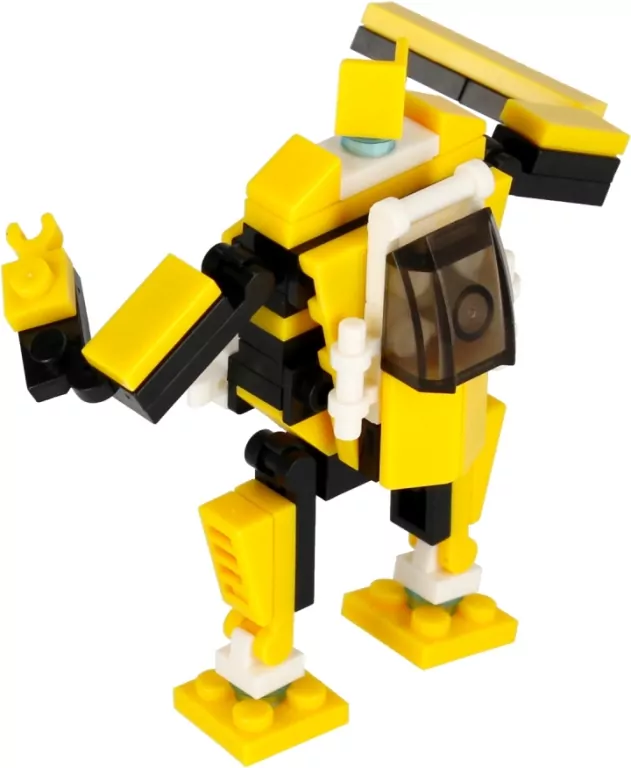 Klocki konstrukcyjne Alleblox RobotUnion 62el żółty - tantis.pl