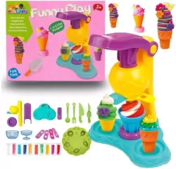 Ciastolina Lodziarnia zestaw maszynka + akcesoria