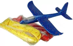 Szybowiec styropianowy ze światłem 46x50cm mix