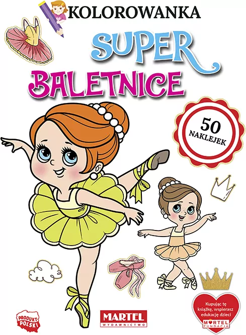 Kolorowanka z naklejkami. Superbaletnice - tantis.pl