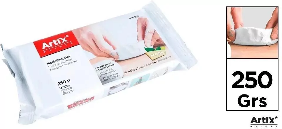 Glina modelarska 250g biała - tantis.pl