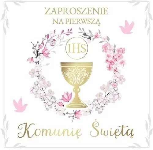 Zaproszenie Komunia (10szt) - tantis.pl