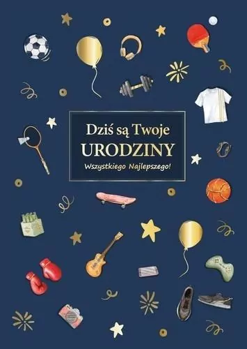 Karnet Urodziny dla niego - tantis.pl