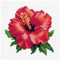 Haft krzyżykowy - Hibiskus - tantis.pl