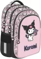 Plecak 4 komorowy Kuromi pink - tantis.pl