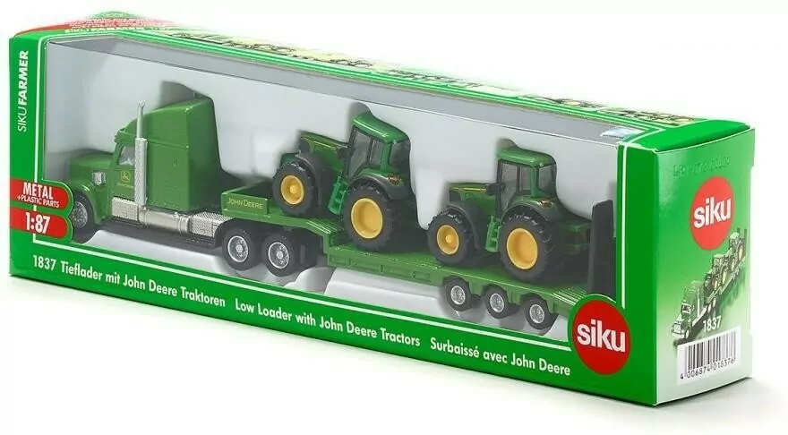 Siku Farmer. Ciężarówka z naczepą i traktorami - tantis.pl