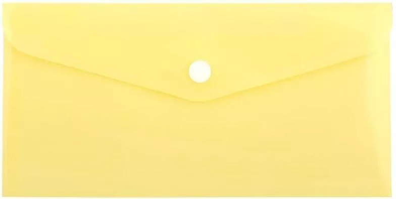 Teczka koperta DL PP pastel żółty - tantis.pl