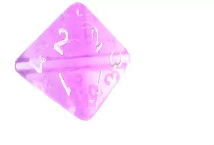 Komplet kości REBEL RPG - Mini Kryształowe - Fioletowe - tantis.pl