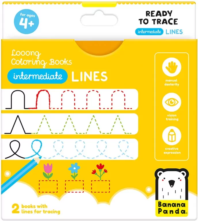 Looong Coloring Books - Ready To Trace. INTERMEDIATE LINES - tantis.pl