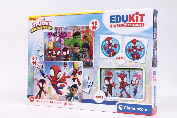 Clementoni. Puzzle. Edukit Spidey - tantis.pl