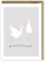Kartka okolicznościowa Bocian, eko koperta K040 - tantis.pl