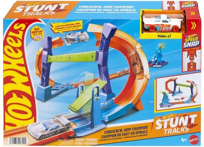 Hot Wheels. Mistrzowski skok na pętli. Tor wyścigowy - tantis.pl