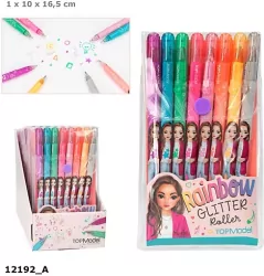 Brokatowe tęczowe żelopisy Top Model 12192A