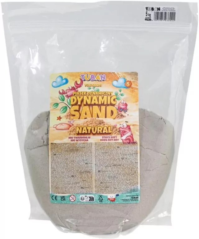 Piasek dynamiczny naturalny Doypack 5kg TUBAN - tantis.pl
