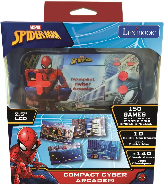 Konsola podręczna. Compact Cyber Arcade. Spider-Man - tantis.pl