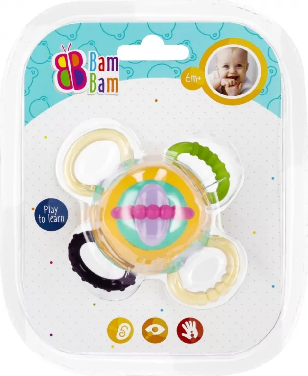 Grzechotka kula mix BAM BAM - tantis.pl